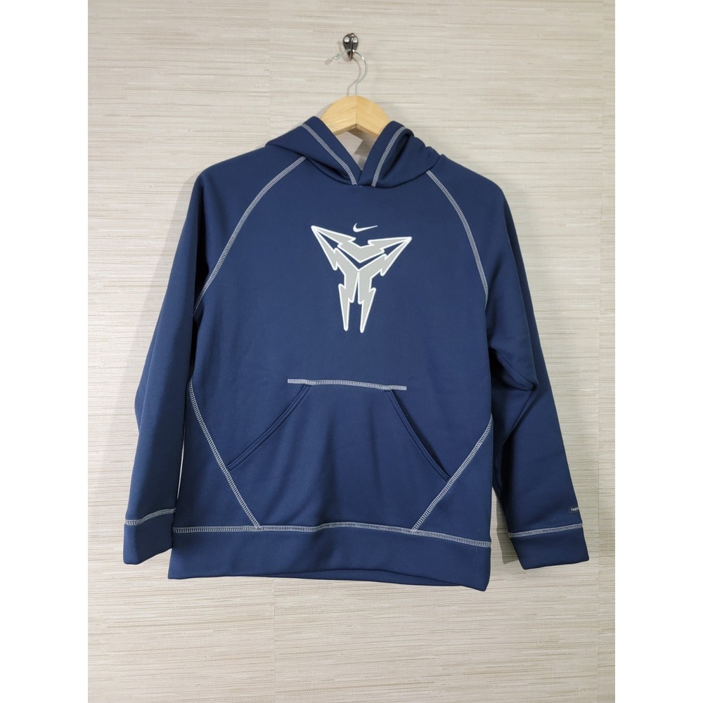 Nike Therma-FIT Kobe Bryant Youth Hoodie Large Blue‎ Pullover Sheath Logo
